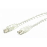 3 ft. Transparent USB Cable A-B M/M