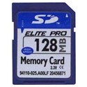 128MB 9p SD Secure Digital Card 33/17x Elite Pro 