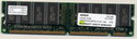 128MB 168p PC133 CL3 16c 8x8 SDRAM DIMM T018, Gol