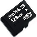 Sandisk 128MB SDSDQ-128 microSD Secure Digital Ca