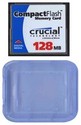 128MB 50p CompactFlash Card 27/12x Clam, Crucial,