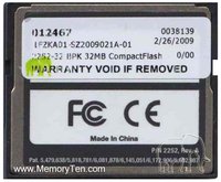 32MB CompactFlash Card Bulk on Tray, Lexar, BPK, 