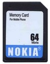 64MB 7p MMC MultiMedia Card with Label Bulk, Noki
