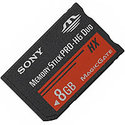 8GB Sony Memory Stick Pro HG-Duo HX MS-HX8B 50MB/