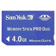 4GB 10p Memory Stick Pro Duo without Adapter Reta