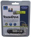 256MB USB 2.0 FlashDrive Black Rectangular with c