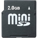 2GB MiniSD Mini Secure Digital Card 150X with Ada