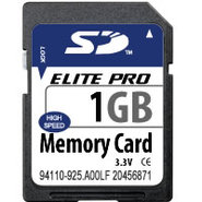 1GB SD Secure Digital Card 24x Class 2, BXP