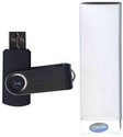 256MB USB 2.0 FlashDrive 15/4 MBs 102x Swivel Bla