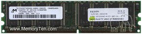 256MB 184p PC3200 CL3 8c 32x8 DDR DIMM T001-RFB, 
