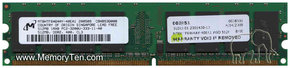 512MB 240p PC2-3200 CL3 8c 64x8 DDR2-400 2Rx8 1.8