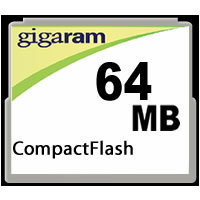 64MB 50p CF CompactFlash Card, Cube, BPR