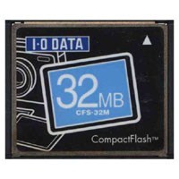 32MB CompactFlash Card Bulk, I-O Data, BPK, CFS-3
