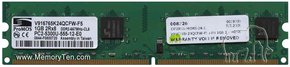 1GB 240p PC2-5300 CL5 16c 64x8 DDR2-667 2Rx8 1.8V