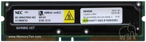 64MB 184p PC600-53 4d nonECC RDRAM RIMM, NEC, AYY