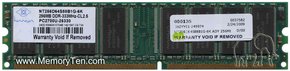 256MB 184p PC2700 CL2.5 8c 32x8 DDR DIMM T001 RFB