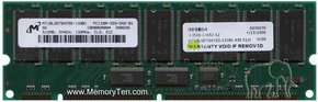 512MB 168p PC133 CL3 18c 64x4 1Rx4 3.3V ECC RDIMM
