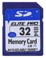 32MB 9p SD Secure Digital Card Elite Pro 9/7 MBs 