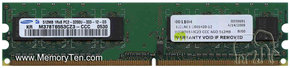 512MB 240p PC2-3200 CL3 8c 64x8 DDR2-400 1Rx8 1.8