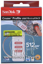512MB USB 2.0 FlashDrive Rectangular Retail, SanD