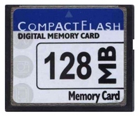 128MB 50p CompactFlash Card 55/32x w/ CF label Bu