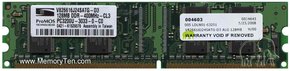 128MB 184p PC3200 CL3 4c 16x16 DDR DIMM RFB Taiwa