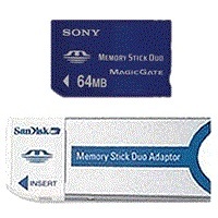 64MB 10p Memory Stick Duo Card w/o Adapter Bulk, 