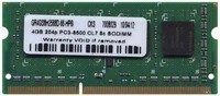 4GB 204p PC3-8500 CL7 8c 2x256x8 DDR3-1066 SODIMM