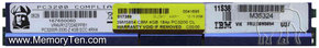 4GB 184p PC3200 CL3 72c 128x4 Registered ECC DDR 