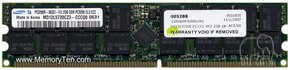 2GB 184p PC3200 CL3 36c 128x4 DDR400 2Rx4 2.5V EC