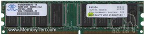 256MB 184p PC2100 CL2 8c 32x8 DDR DIMM-RFB, Nanya