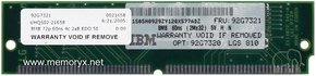 8MB 72p 60ns 4c 2x8 2K EDO SIMM, IBM, AUW