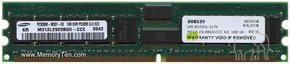 1GB 184p PC3200 CL3 18c 128x4 Registered ECC DDR 