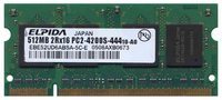 512MB 200p PC2-4200 CL4 8c 32x16 DDR2-533 SODIMM 