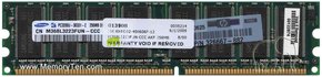 256MB 184p PC3200 CL3 8c 32x8 DDR400 1Rx8 1.8V UD