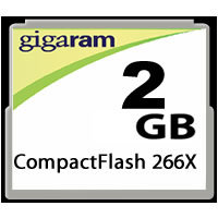 2GB 50p CF CompactFlash Card 266x, CAP