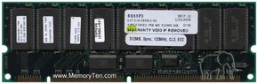 512MB 168p PC133 CL3 18c 64x4 1Rx4 3.3V ECC RDIMM