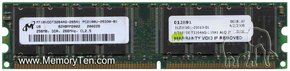 256MB 184p PC2100 CL2.5 16c 16x8 DDR DIMM-RFB U.S