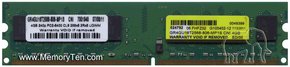 4GB 240p PC2-6400 CL6 16c 256x8 DDR2-800 DIMM PCB