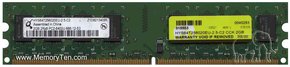2GB 240p PC2-6400 CL6 16c 128x8 DDR2-800 2Rx8 1.8