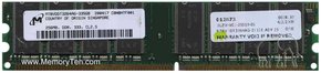 256MB 184p PC2700 CL2.5 8c 32x8 DDR DIMM T001-RFB