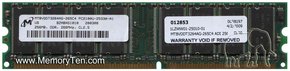 256MB 184p PC2100 CL2.5 8c 32x8 DDR DIMM-RFB U.S.