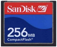 256MB 50p CF CompactFlash Card 11/3 MBs 76x Red a
