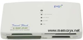 0MB USB 2.0 to 8-in-1 Reader, PQI, BXF