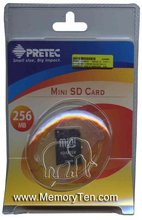 256MB MiniSD Mini Secure Digital Card With Adapte