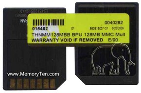 128MB 7P MMC MultiMedia Card Bulk, Toshiba, BPU, 