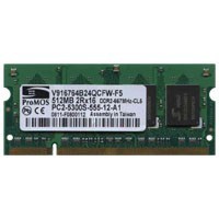 512MB 200p PC2-5300 CL5 8c 32x16 DDR2-667 SODIMM 