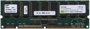 1GB 168p PC100 CL2 36c 64x4 Registered ECC SDRAM 