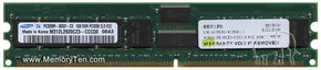 1GB 184p PC3200 CL3 18c 128x4 Registered ECC DDR 