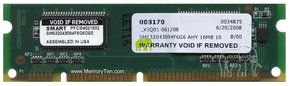 16MB 100p PC100 CL2 2c 4x16 SDRAM SODIMM MEM800-1